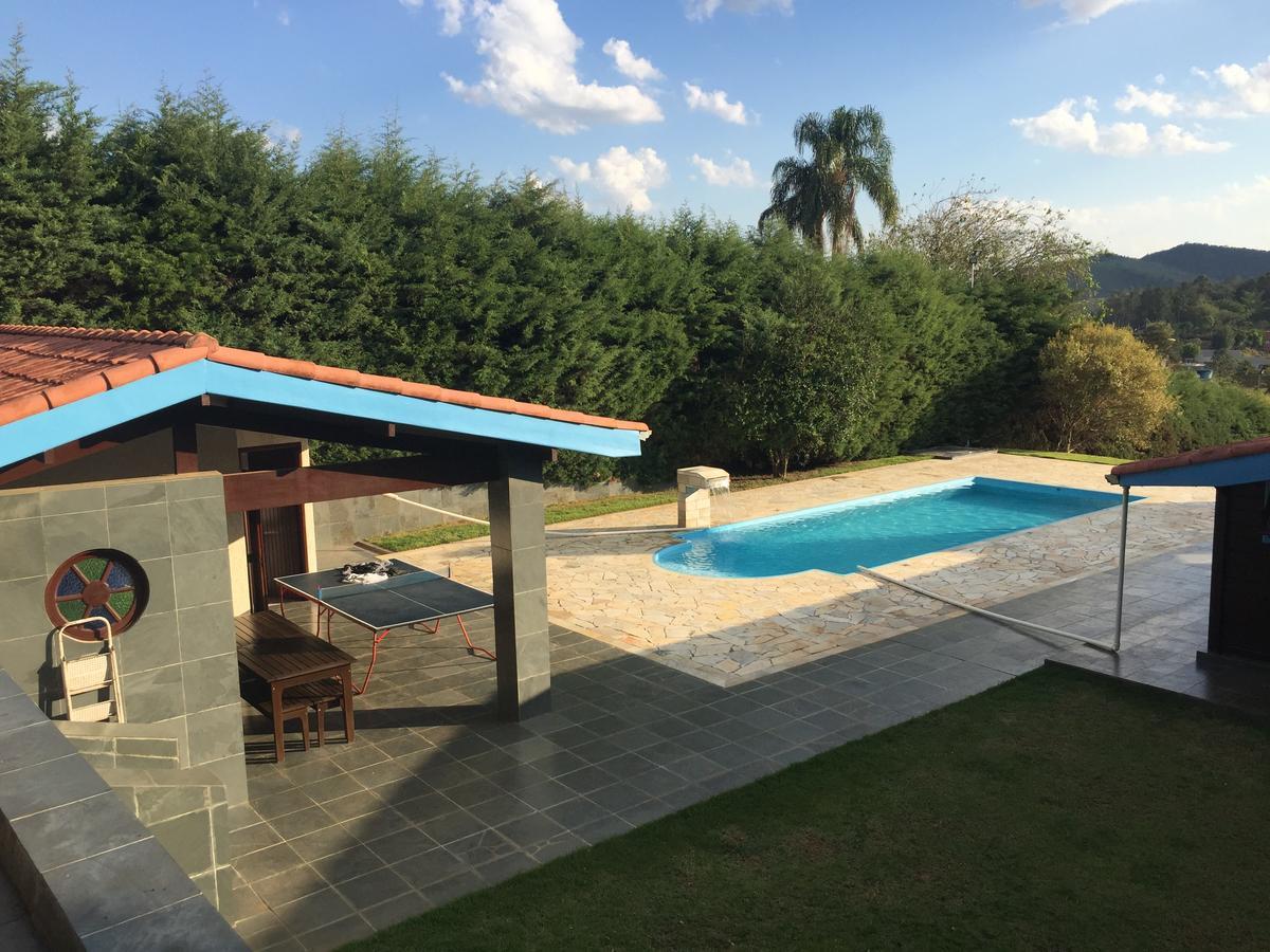 Linda Chacara Com Piscina Villa Atibaia Luaran gambar